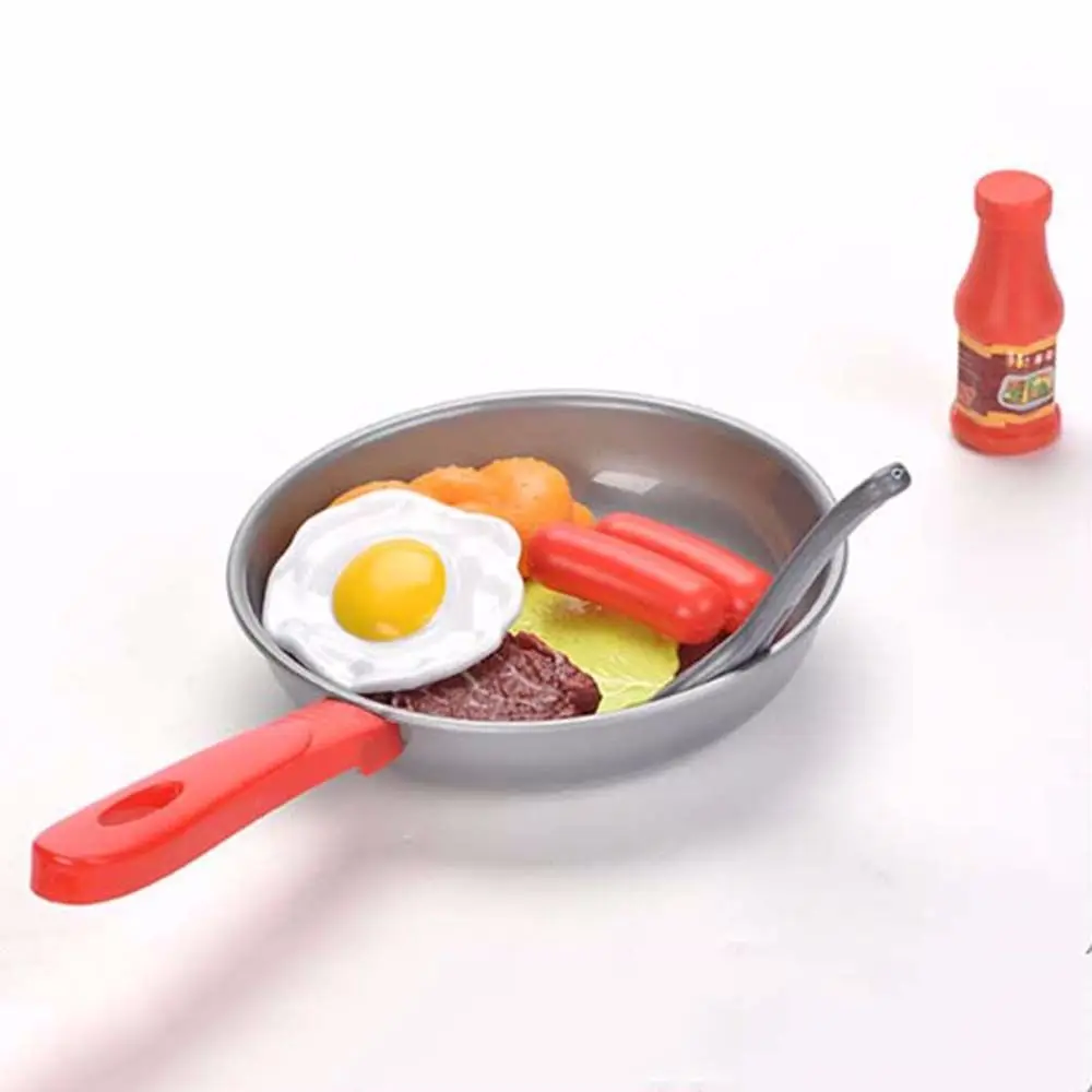 

Toy House Toy Simulation Cookware Steak Simulation Food Miniature Kitchen Children Pretend Play Kitchen Play Kitchen Toy Set