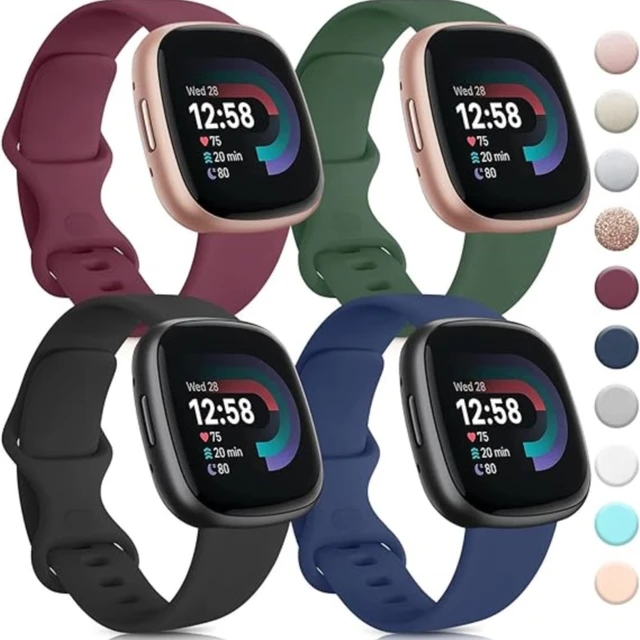 Watch Strap For Fitbit Versa 4 Band Sport Silicone Bracelet Wristband For Correa  Fitbit Versa 4 Bands Fitbit Sense Accessories - Watchbands - AliExpress