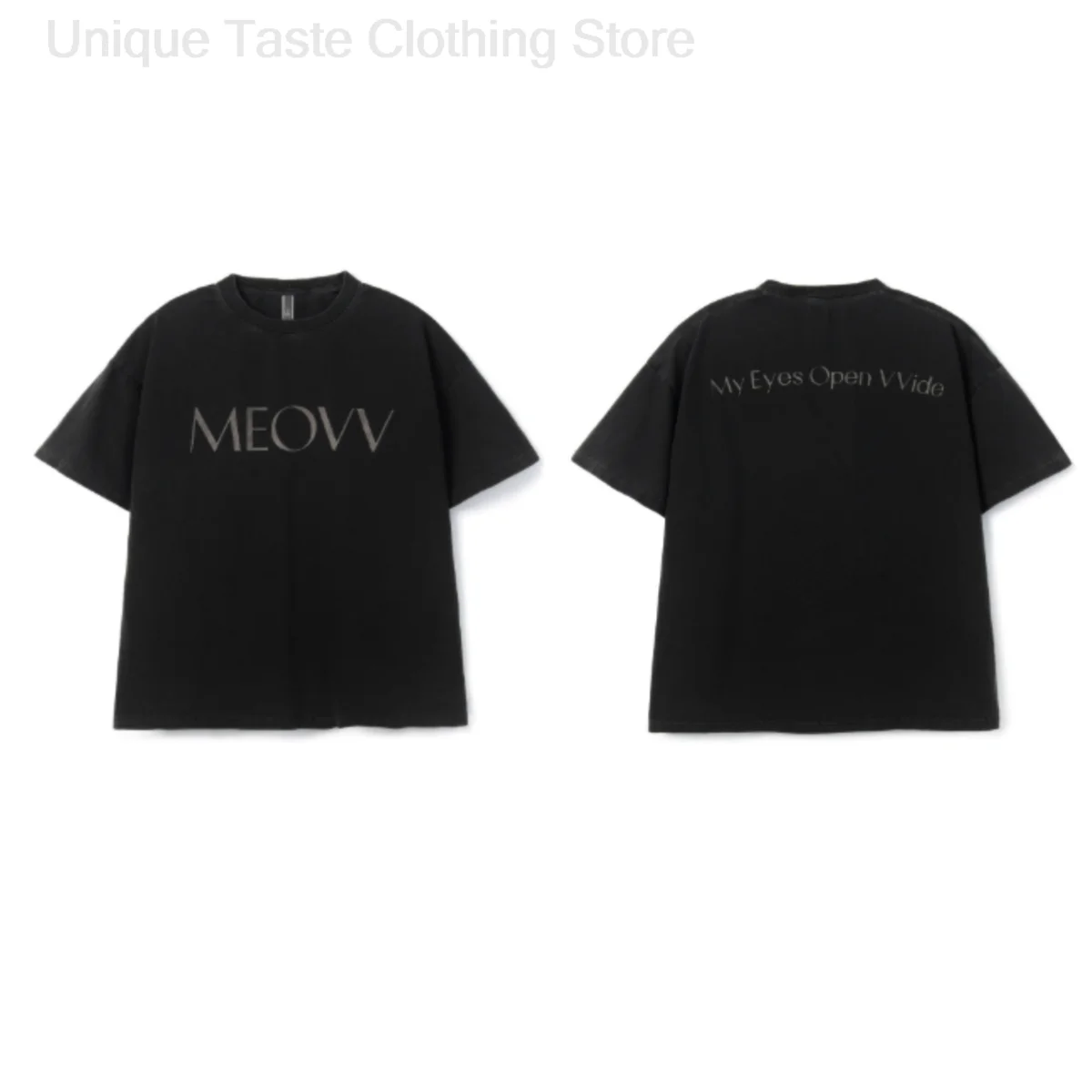 MEOVV T Shirt MY EYES OPEN VVIDE Album Letter Print T-shirt Women