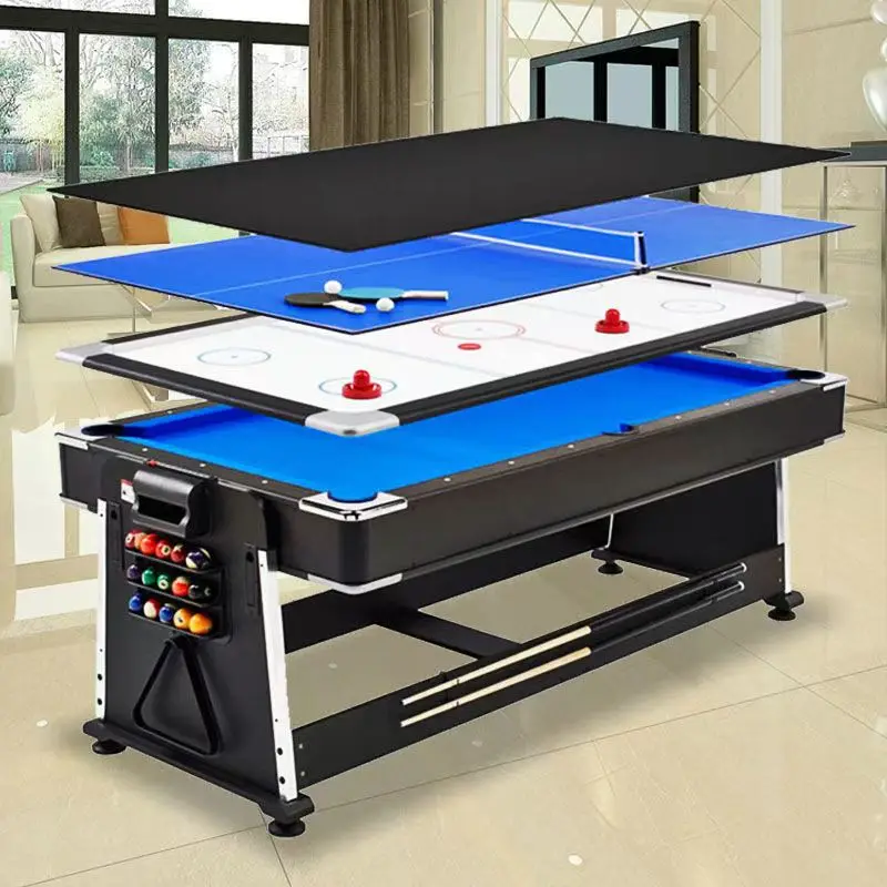 High Quality 4 1 Pool Table 8ft 9ft Multi-Functional Game Table Home Snooker 8ft 9ft 4 1 Pool Factory Plastic