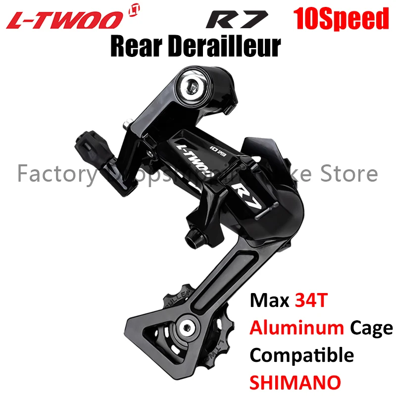 

LTWOO R7 10 Speed Road Bike Rear Derailleur 10V Derailleur Switch For Cassette Sprocket 32T 34T Compatible Shimano Bicycle Parts