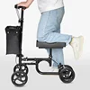 Elderly Four-wheeled Walker, Ankle Injury Walker, Elderly Foldable Scooter, Adjustable Knee Crutch Cart with Wheels 1