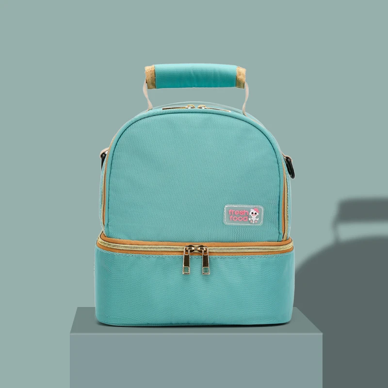 Storage Backpack Bento Bag Double-layer Breast Milk Backpack Milk Bottle Fresh-keeping Insulation Bag Milk Bag Milk Mommy Bag