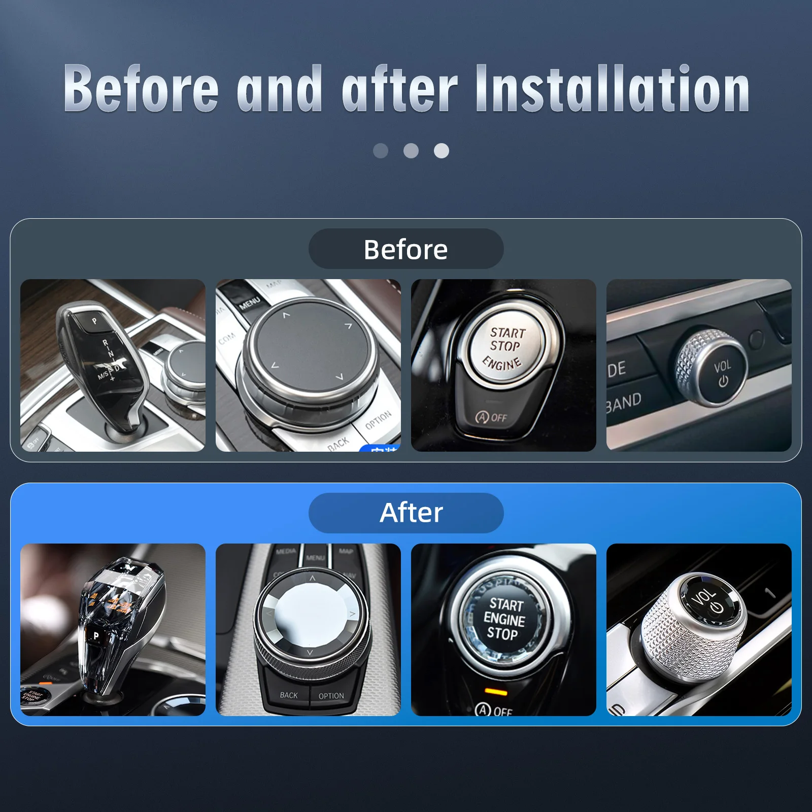 Crystal Knob BMW Interior