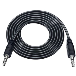 Premium 0.5m 3.5mm Male - to - Male Audio Aux Cable for Clear Sound Transmission (Black)