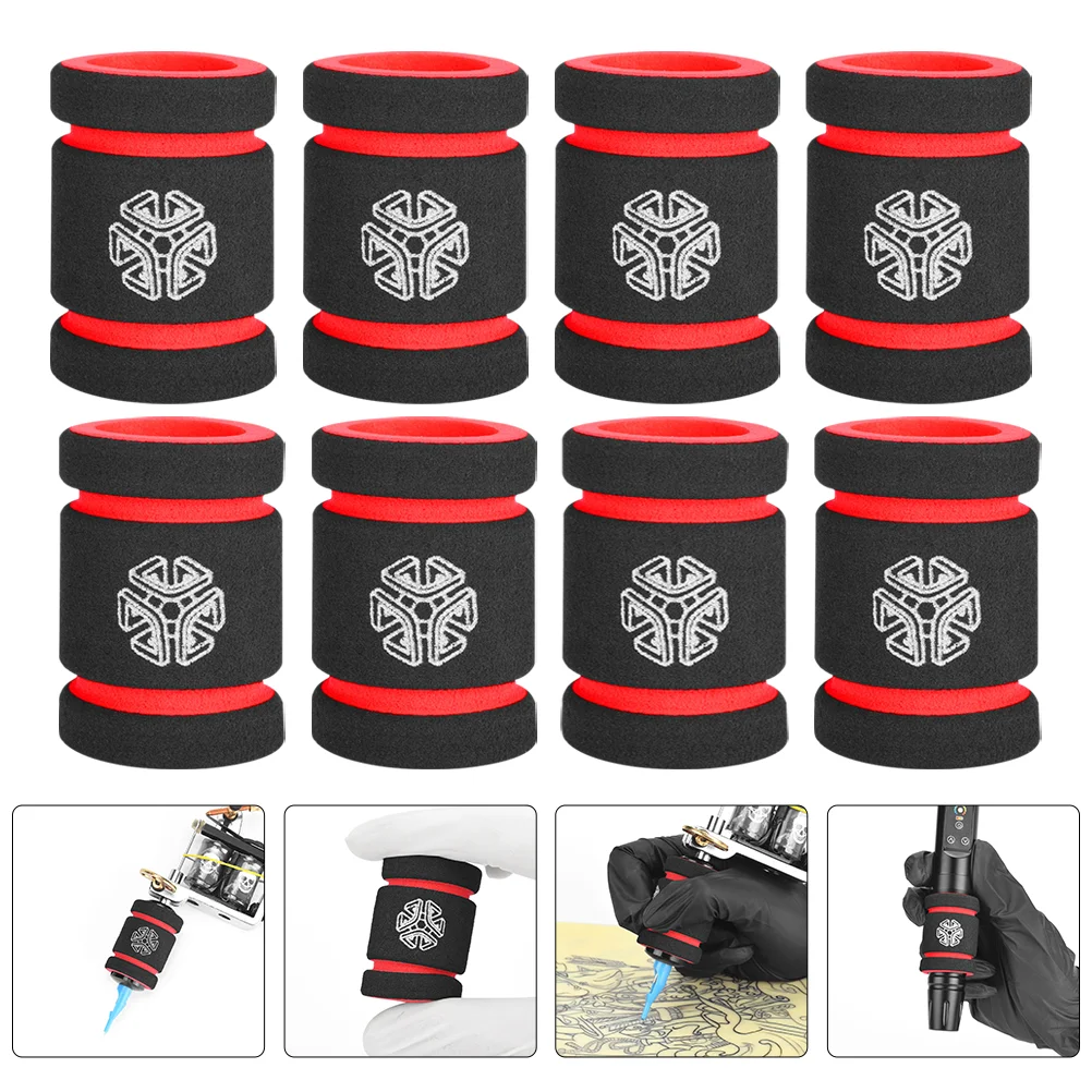 10 Pcs Tattoo Handle Cover Sponge Protective Tattoos Supplies Machine Grip Supple Sleeve Protector neoprene luggage handle wrap grip comfortable suitcase grips protective luggage bag handle wraps travel bag stroller grip cover