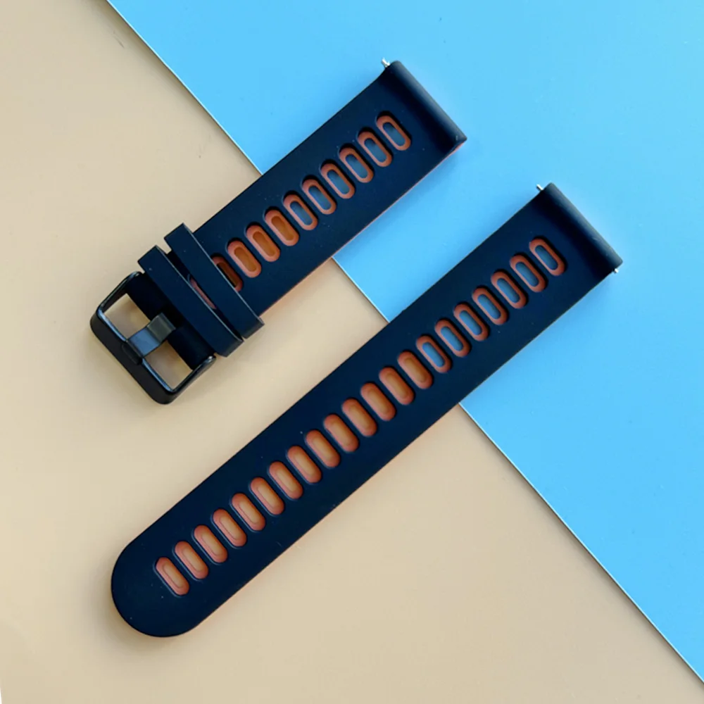 Sports Silicone Wrist Strap - 20mm/22mm Adjustable Watchband Bracelet