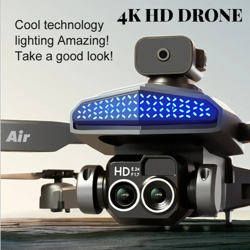 

Drone Profissional 4K HD Dual Camera LED Light 540° Obstacle Avoidance Aerial Photography Optical Flow Hovering Drones Toy Gifts