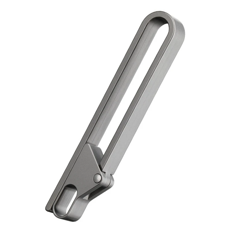 Keychain Pocket Clip Titanium Key Holder With Detachable Keyring For Men And Women Outdoor Portable Tool