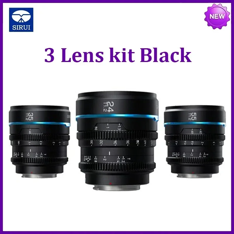 Sirui NIGHT WALKER 24mm / 35mm / 55mm T1.2 S35 Cine Lens