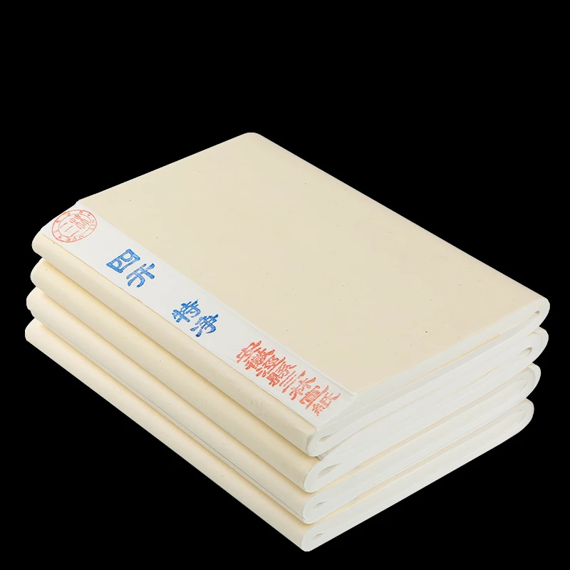 Raw Xuan Paper for Chinese Calligraphy Brush Writing and Chinese Painting Practice Regular Script Rice Paper Painting Xuan Paper chinese xuan paper book thread sewing brush calligraphy writing retro ripe rice paper papel arroz small regular script pen book