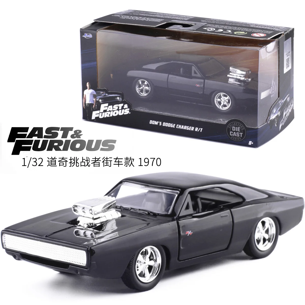 1:32 Jada Fast And Furious Modello Classico In Lega Per Auto Dodge Charger R:T Pressofusi In Metallo Collezione Di Veicoli Giocattolo Per Regalo Per B