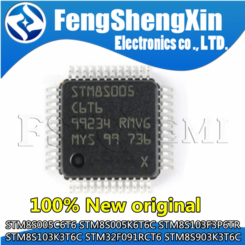 1 шт., новинка 100%, STM8S005C6T6 STM8S103F3P6 STM8S005K6T6C STM8S103F3P6 8S103F3P6 STM8S103K3T6C STM32F091RCT6 STM8S903K3T6C 5 шт новый stm32f031k6t6 stm32f031 stm8s003k3t6c stm8s003 stm8s103k3t6c stm8s103 stm8s903k3t6c stm8s903 lqfp 32 ic