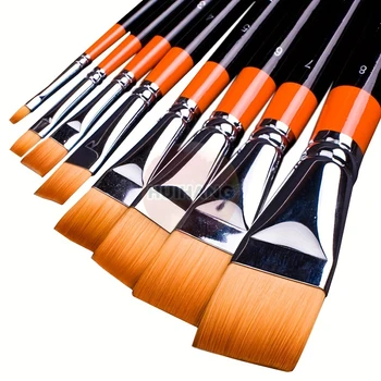 Flat Artist Paint Brush Set 1