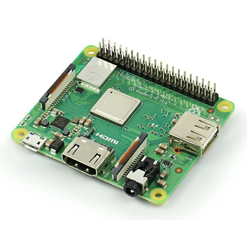 최신 라즈베리 파이 3 모델 A + RPI 3 A 플러스, 지지대 와이파이 2.4GHz 및 블루투스 4.2, 512MB ARM 1.4GHz ARM Cortex-A53