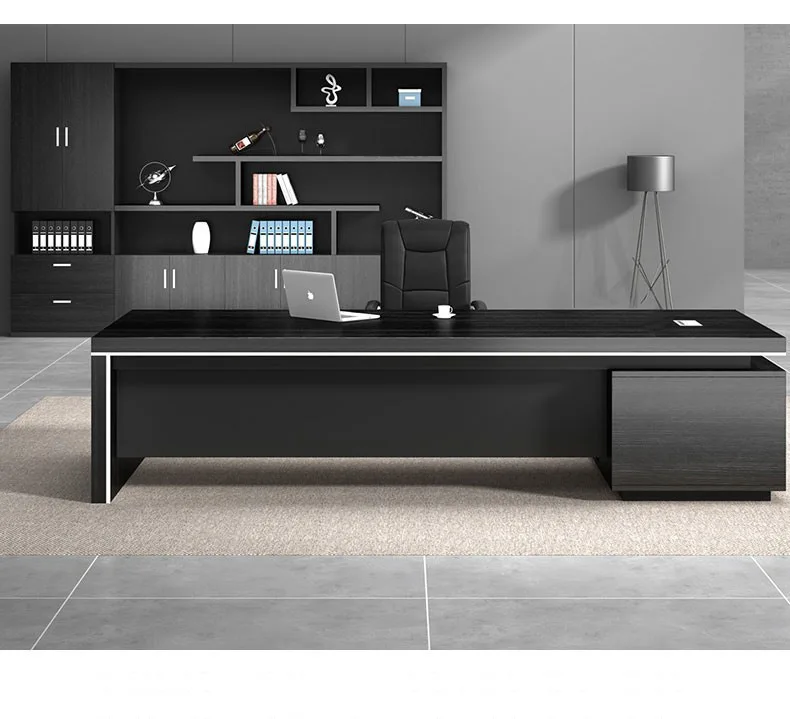 Boss desk, office desk and chair combination Modern simple plate type