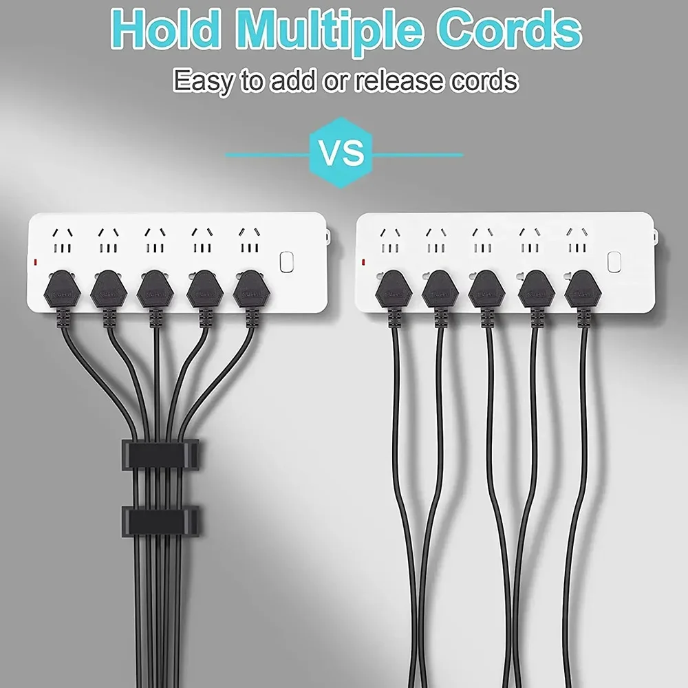 Self-Adhesive Wire Winder Data Cable Organizer Wire Tie Cable Clamp Holder Clamp Management Data Decorative Cord Winder Manager