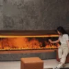 Fireplace Stoves Cold Rolled Steel Material Fogging Fireplace Super Energy Saving Electric Fireplace 4