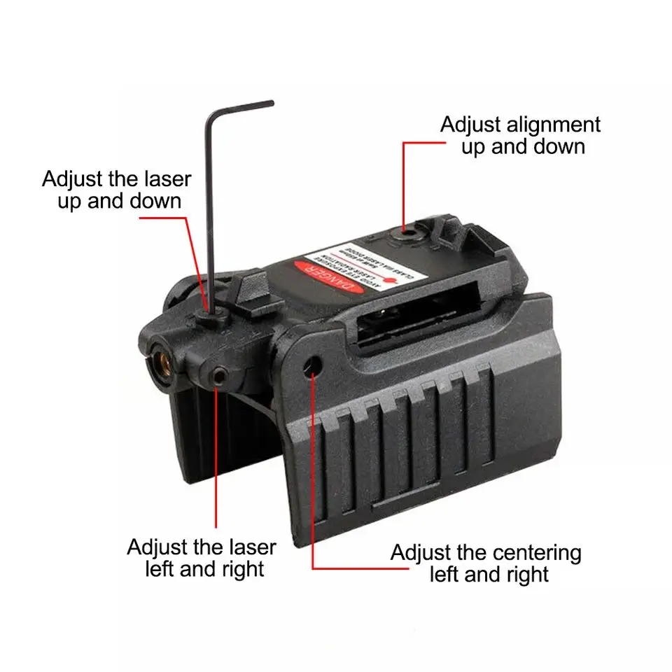 Tactical Mini Red laser sihgt 20mm Handgun Mount Rail For Airsoft G17 19 23 25 26 31  Laser Accessory