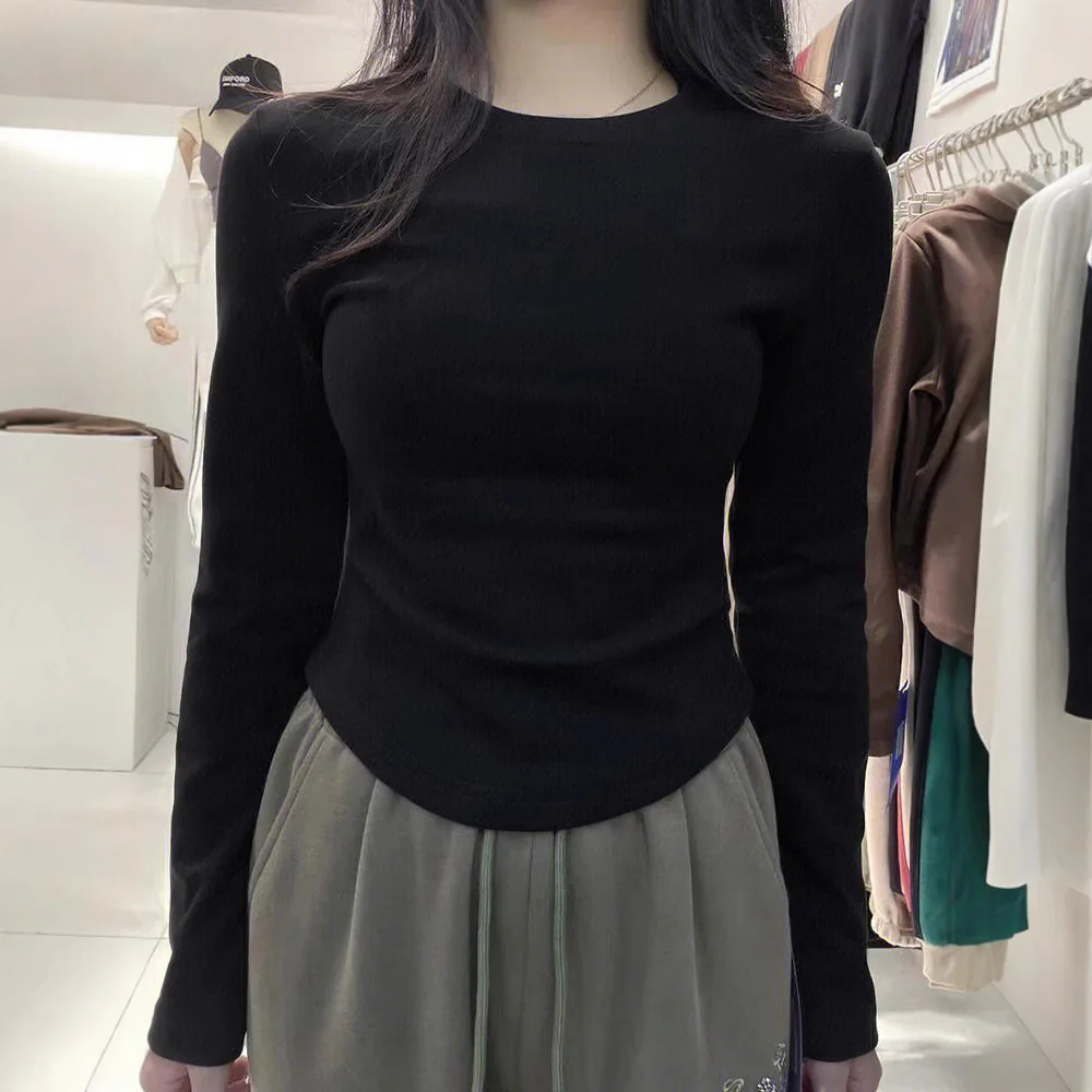 Women Autumn Winter Long Sleeve Soft Tee Shirt