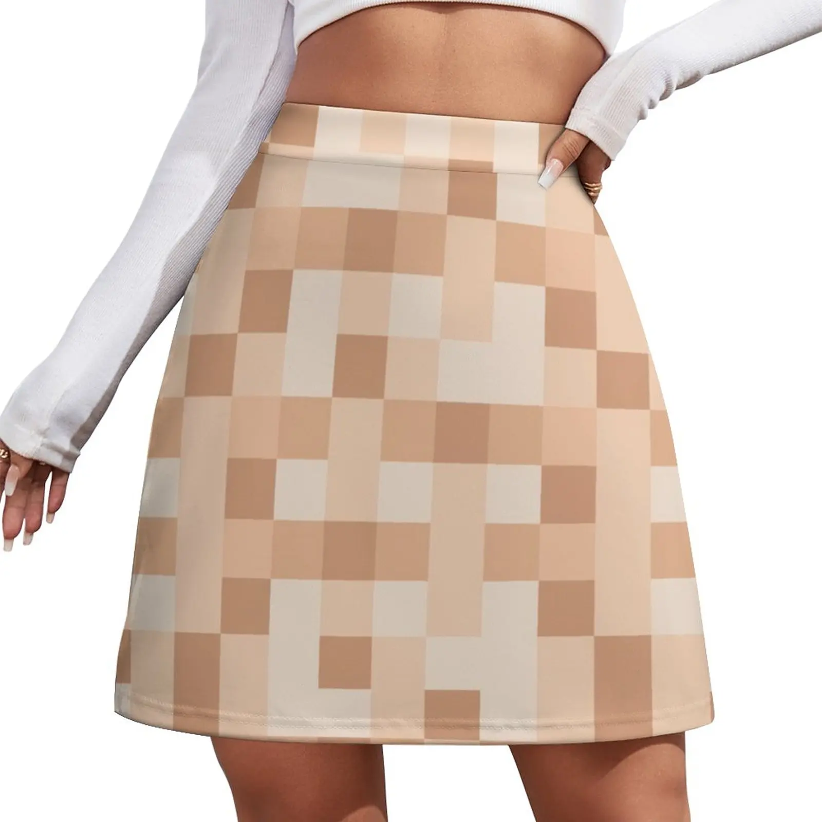 pixelated nudity censored light skin Mini Skirt fashion korean clothing new in external clothes