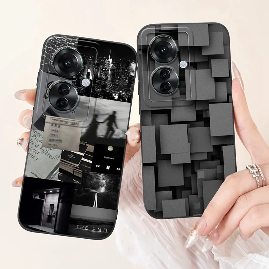 Stylish Painted Soft Silicone Back Cover - Lens Protective Case