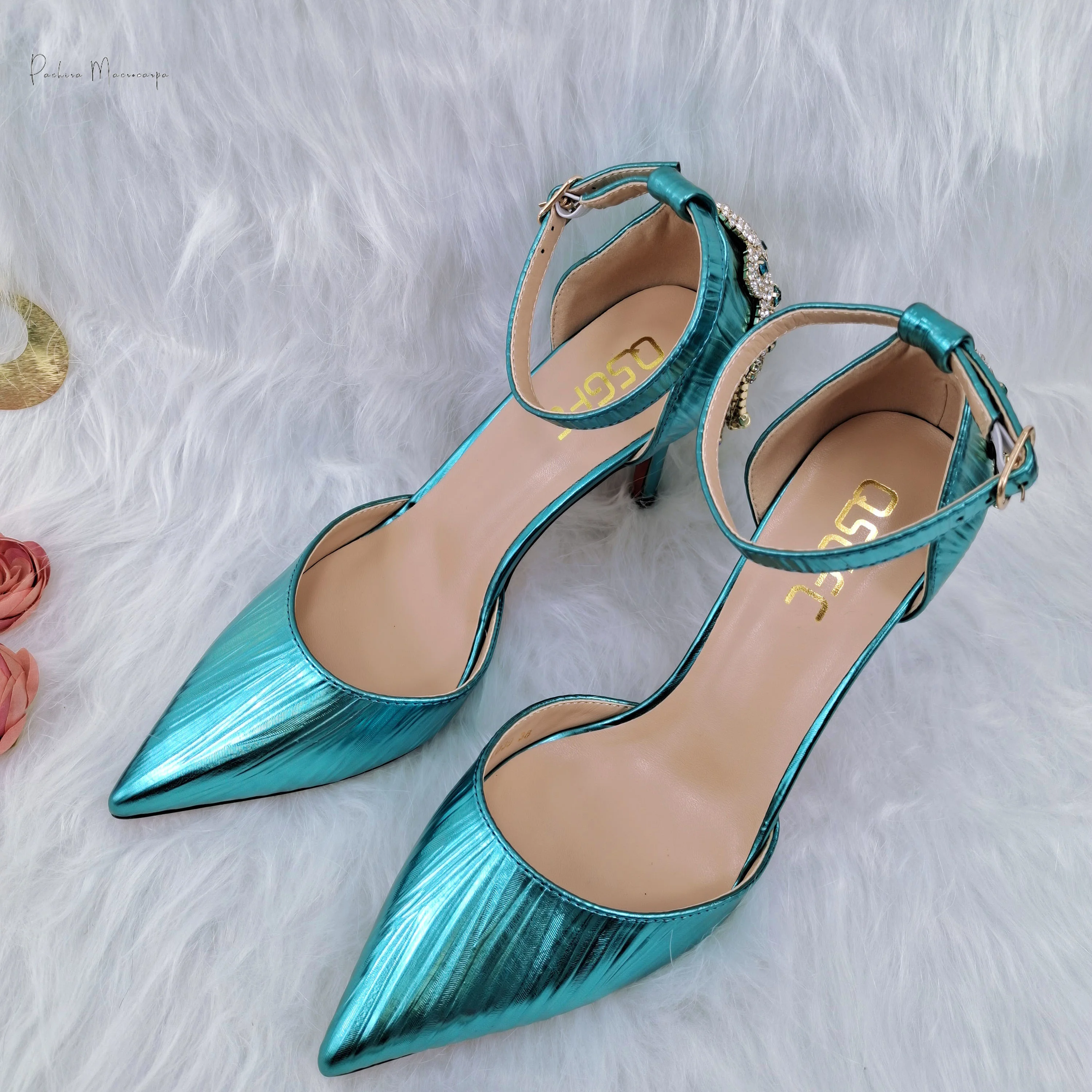 Zapatos de estilo y glamuroso para mujer, bolsos a juego, accesorios de diamantes de imitación de aleación Vintage brillantes, zapatos bolsos de negros, novedad de 2022 _ - AliExpress Mobile