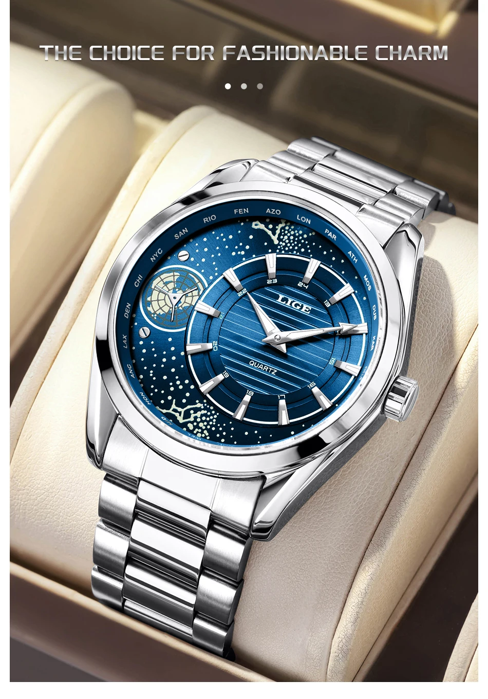 LIGE  89262 Men's Watch description image 6