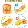 3D Animal Play Dough Tools Kids Toddler DIY Art Craft Toys Cartoon Lion Monkey Bear Plasticine Molds Clay Playdough Accessories 3