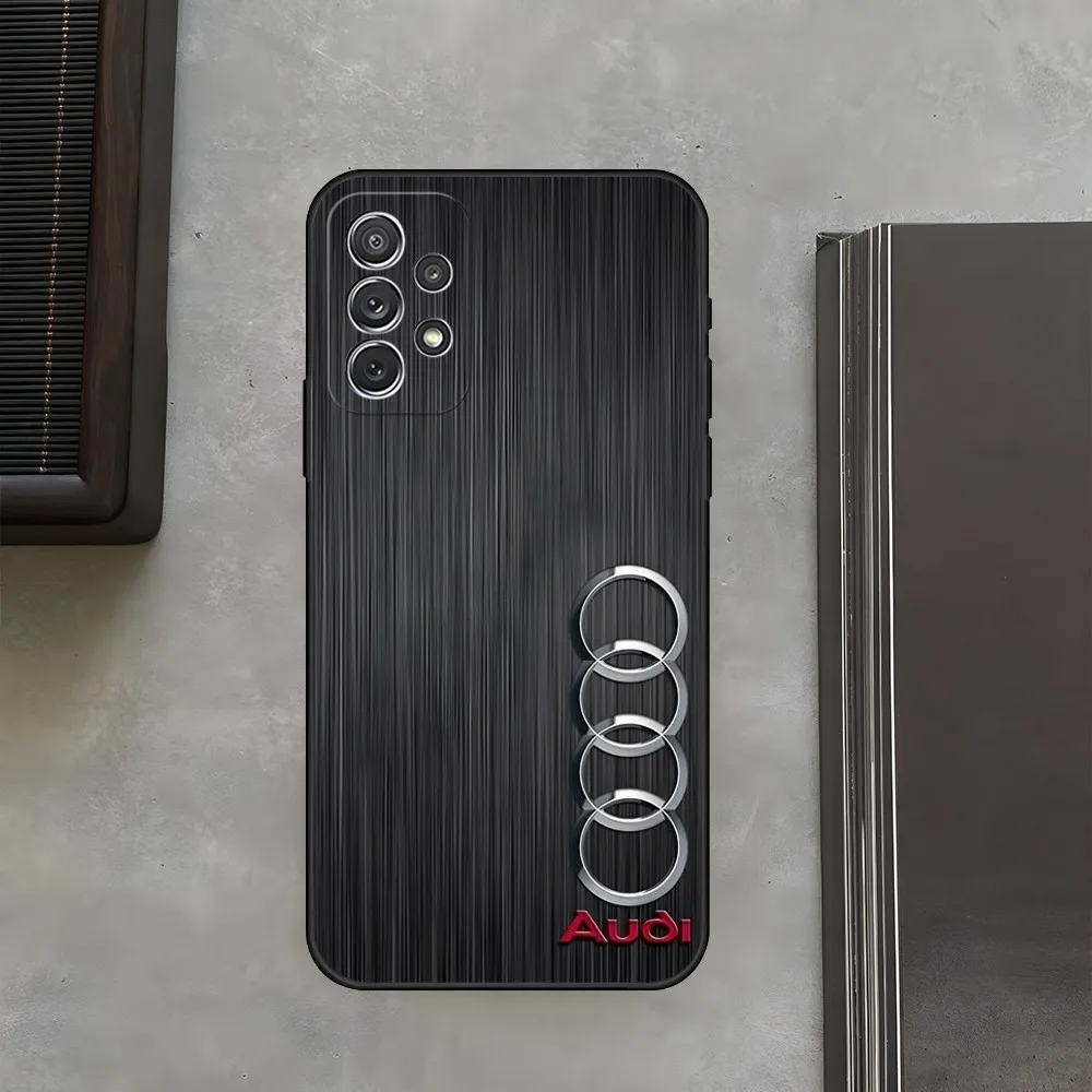 Sports Car Audi  Phone Case For Samsung S 23 22 21 20 plus ultra a 24 34 54 53 luxury Black shell Cover