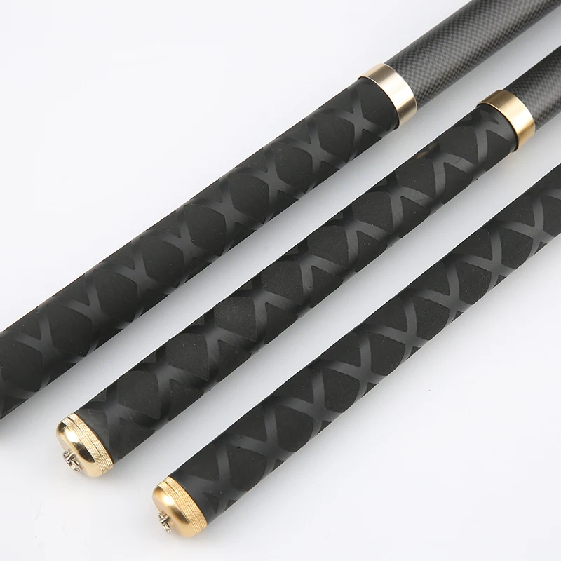 Super Light Hard Carbon Fiber Hand Fishing Pole Telescopic Fishing Rod 2.7M-10M Two Kinds of Hardness(1/9 and 2/8) Are Available