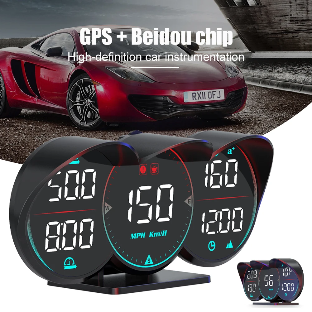 

G17 Car Head Up Display GPS HUD USB Powered Digital Gauge KM/h MPH Speedometer Overspeed Fatigue Driving Alarm Auto Accessories