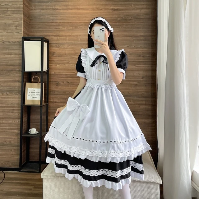 Britânico Lolita Maid Vestido Cosplay Trajes Anime Figura Vestido De  Halloween Trajes Para Mulheres Masculino Terno Role Play Roupas Uniforme -  Trajes De Cosplay - AliExpress