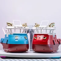 Q-Version Remote-Controlled Tugboat Cute Speedboat Water Sports Boat Model Charging Wireless Electric Boy Toy Gift 2