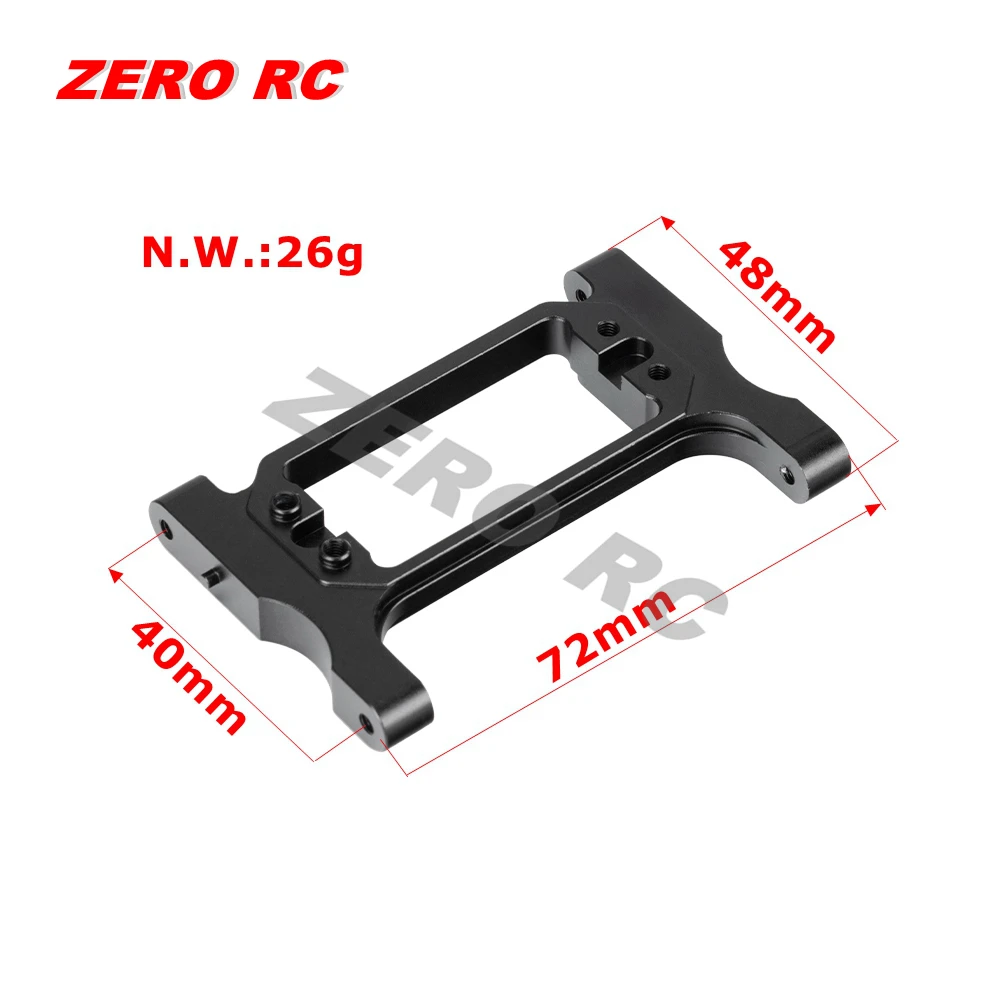 Support de servo de direction en aluminium pour Traxxas TRX-4, comparé à la pièce d'origine en plastique.