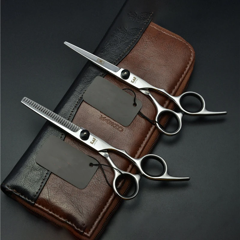 6 6.5 inch Japanese Steel Professional Hair Scissors Thinning Barber Cutting Hair Shears Salon Hairdressing Styling Tools 6