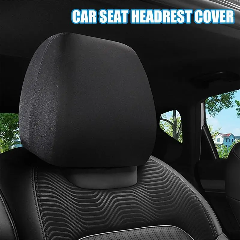 Headrest Cover For Car Full Coverage Dustproof Cover For Front Seat Head Rests Car Interior Accessories Seat Headrest Protector