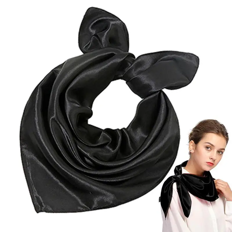 

Satin Head Scarves Spring Autumn Universal Scarves Soft And Breathable Women's Stylish Scarves For Traveling Working Dating