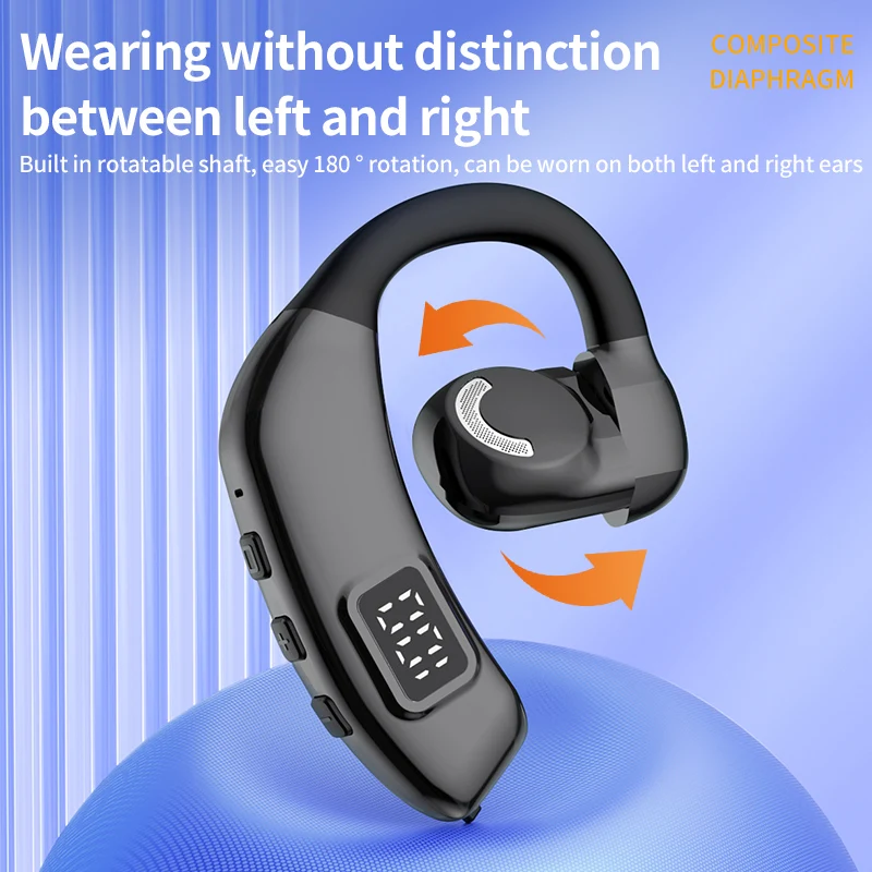 Wireless Bluetooth Headphones Bone Conduction Earphones With Microphone Handsfree Noise Canceling Headset For Driving Audifonos 2