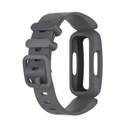 Kids Soft Silicone Replacement Strap for Fitness Tracker Watch (Grey)