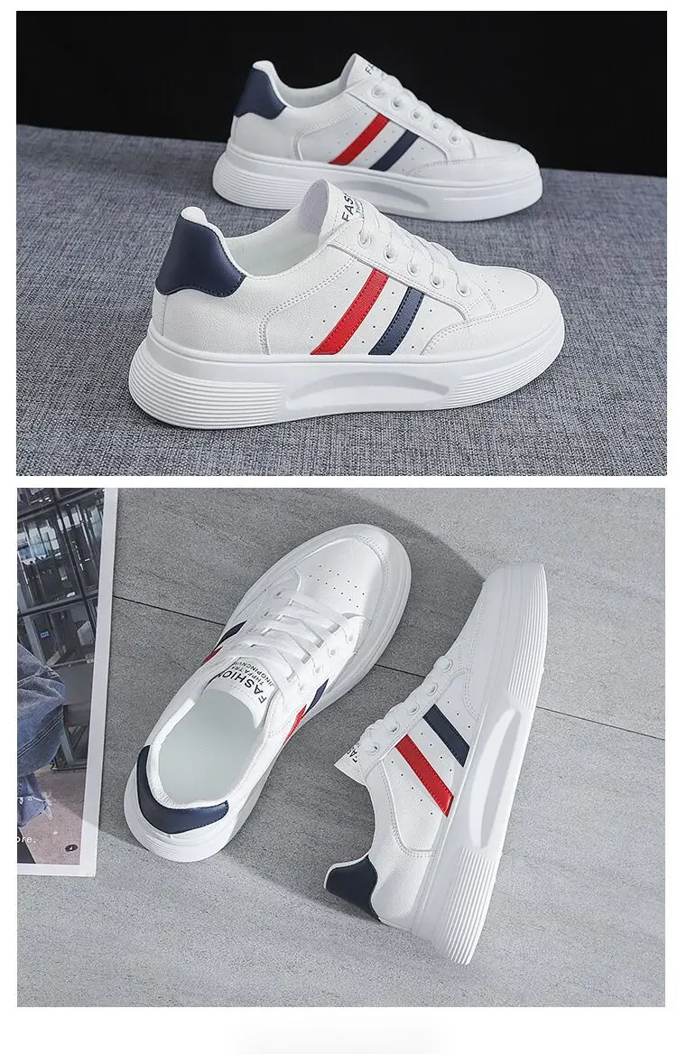 2024 printemps Instagram cuir édition coréenne petites chaussures blanches chaussures pour femmes nouvelles chaussures décontractées_voghion.com