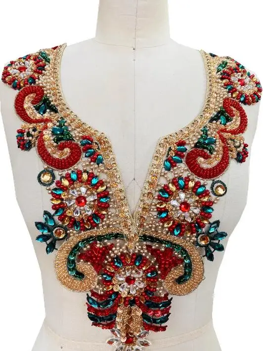 heavy-industry-nailed-beads-lace-sequin-accessories-ethnic-windbreaker-collar-decoration