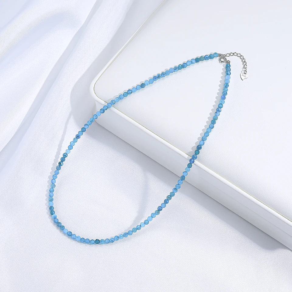 3 mm Naturstein-Halsband, 925er Sterlingsilber, Turmalin, Handarbeit, Halskette, Schmuck für Frauen, trendige Produkte, Amethyst – Detail 9