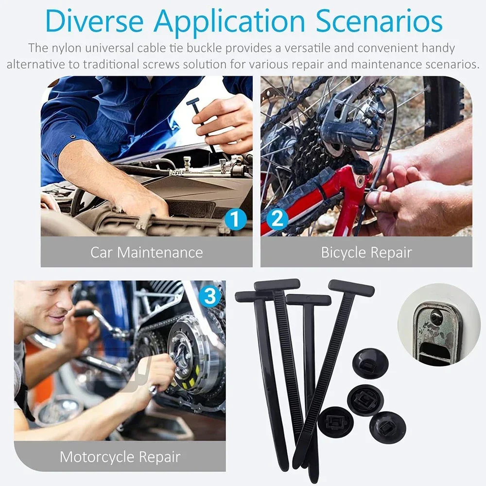 10-500 Nylon Cable Zip Self-Locking Heavy Duty Zip Ties Indoor & Outdoor General Purpose Cable Tie Buckles Releasable UV Resista