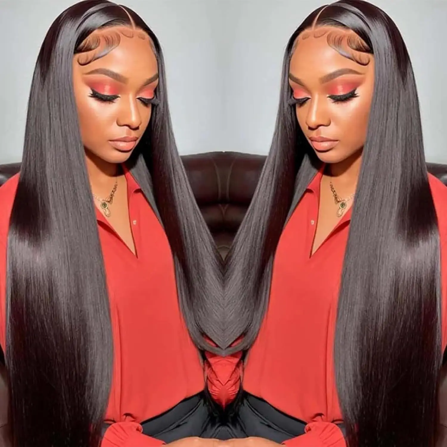 Bone Straight Lace Front Wigs 13x4 Transparent Lace Frontal Wigs Glueless Pre Plucked Lace Wigs Straight Human Hair for Women
