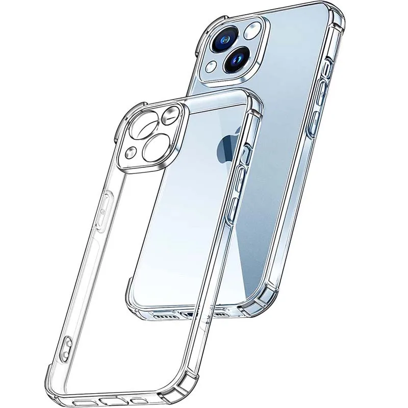 Clear Case For Apple iPhone 14 13 Mini 13 Pro Max Thick Shockproof Soft  Silicone Phone Cover for iPhone 14 Pro Max 13Pro 14 Plus