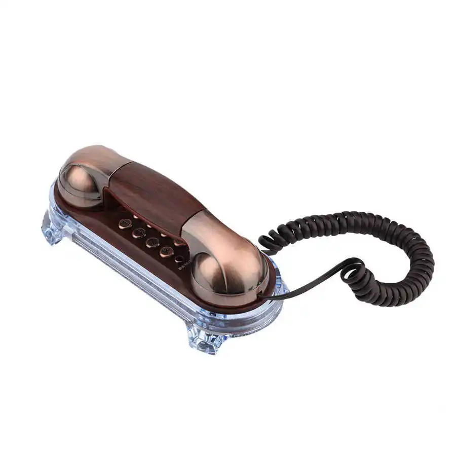 European Retro Vintage Phone Wall Mounted Telephone Landline Phone Desktop Corded Fixed Telephone for Home Hotel Office