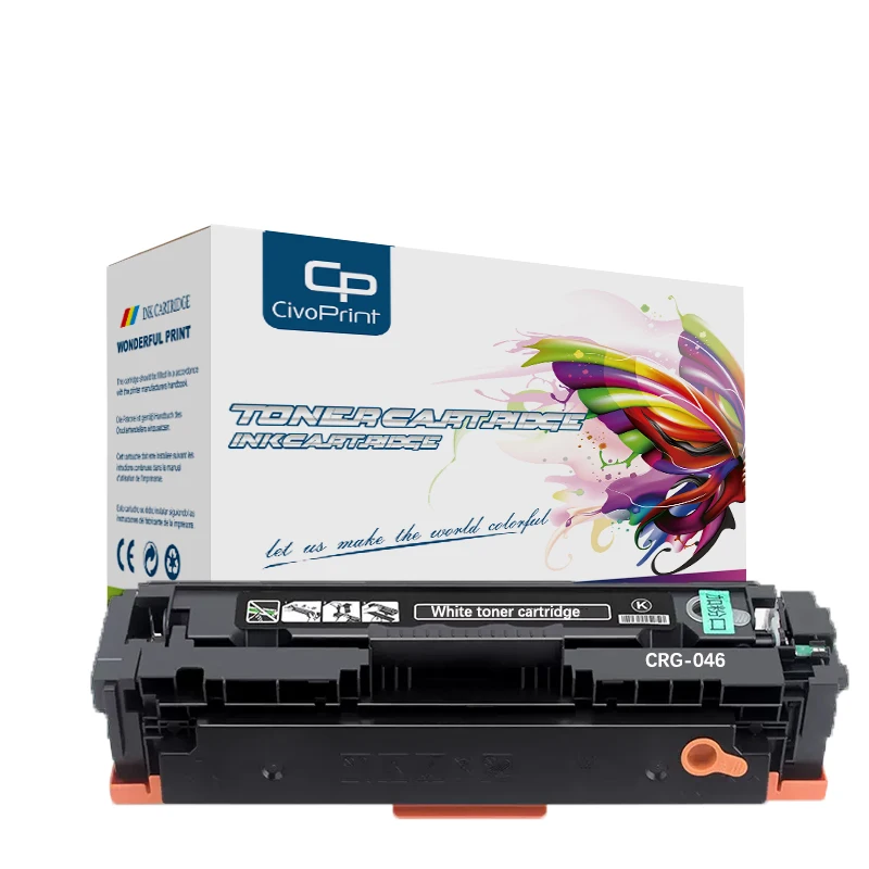 civoprint Transfer White Toner Cartridge CRG-046 Compatible for Canon ImageCLASS mf735cdw MF733cdw MF731cdw LBP654cdw 2.3k