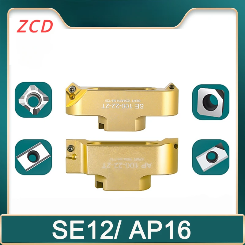 

ZCD AP SE Milling Cutters Tools KM12 400R 50 22 27 Right-angle Two-edged Bridge Type Aluminum Alloy Milling Cutter Cutter Head