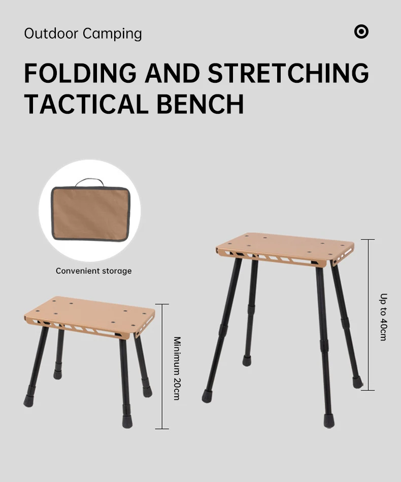 Outdoor Camping Portable Folding Stool Dual-Purpose Small Table With Storage Bag, Ultra Light and Retractable Folding Table 10 Outdoor Camping Portable Folding Stool Dual-Purpose Small Table With Storage Bag, Ultra Light and Retractable Folding Table 1
